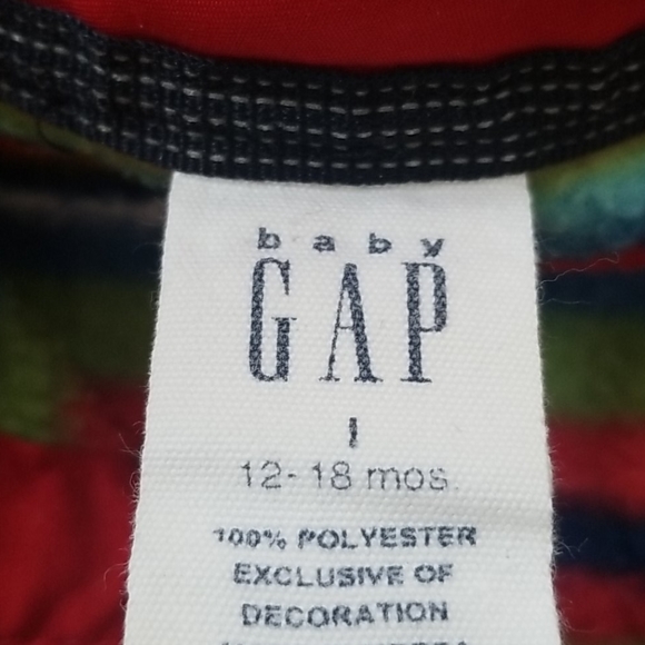 Baby Gap Rainbow Stripe Pullover Sweater Cardigan Fleece Jacket - Picture 7 of 9